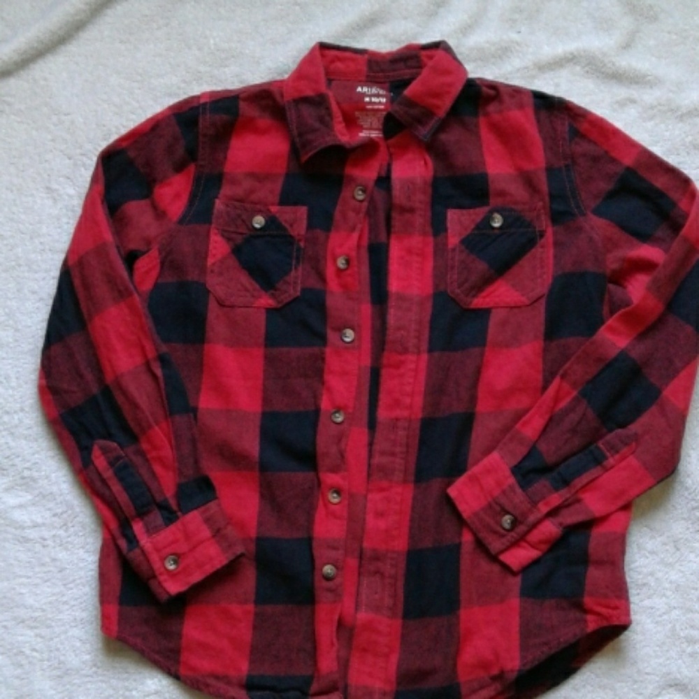 boys Arizona flannel button up